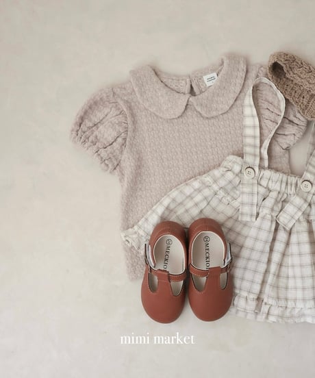 【即納】  knit puff tee
