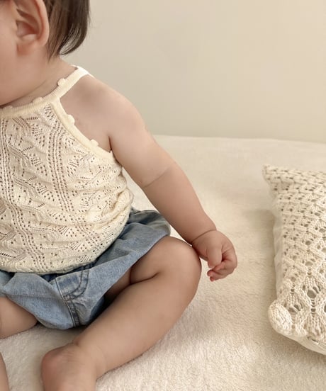 再入荷【 即納】crochet camisole tops