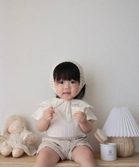 【即納】 moel collar blouse