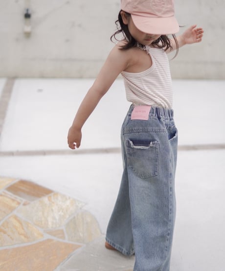 再入荷【即納】peach tag denim