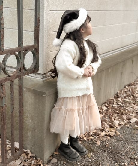 再入荷【即納】tulle skirt / beige