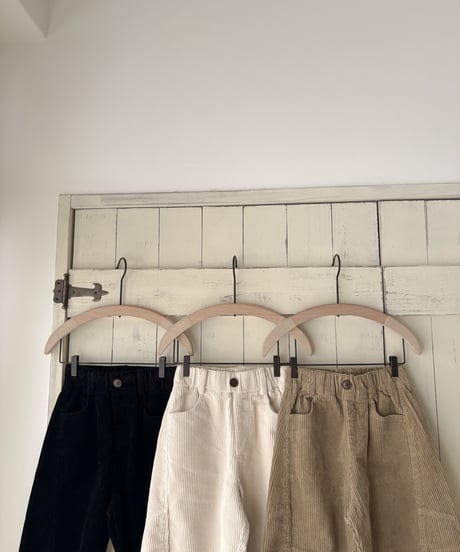 【即納】 corduroy pants  / black