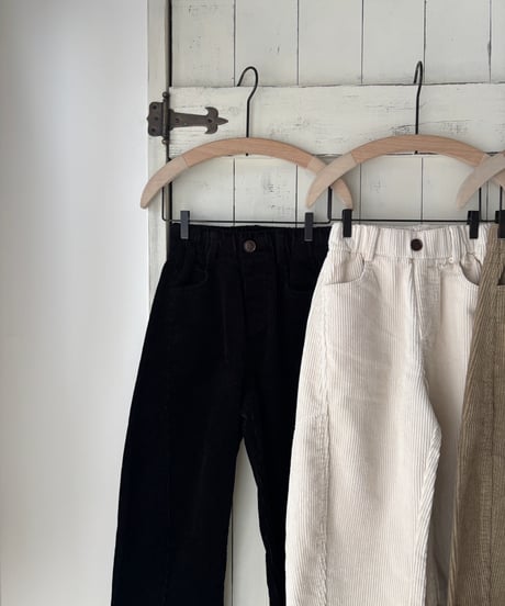 【即納】 corduroy pants  / black