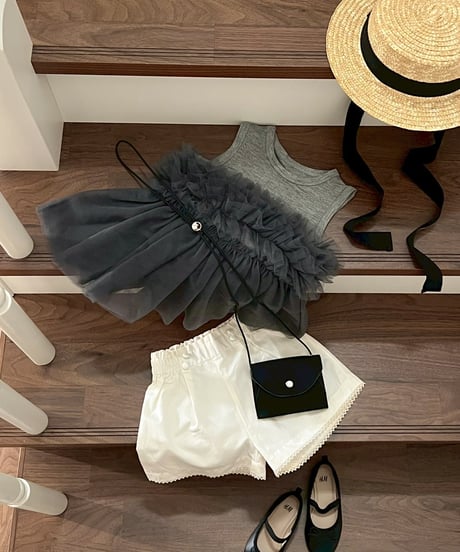 再入荷 【 即納 】 tulle frill tops