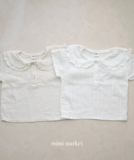 【即納】 moel collar blouse