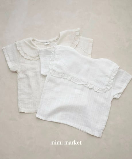 【即納】 moel collar blouse