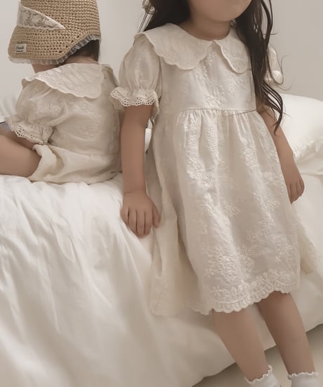 【即納】  blanc flower onepiece