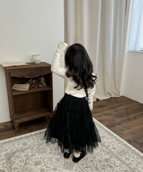再入荷【即納】tulle skirt  / black