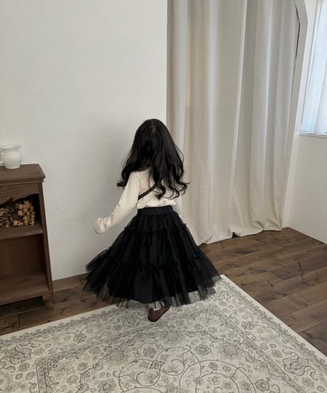 再入荷【即納】tulle skirt  / black