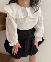 【即納】 big collar blouse
