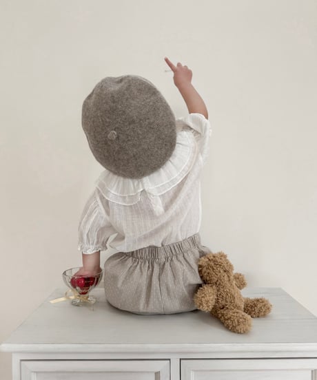 【即納】 duel collar blouse