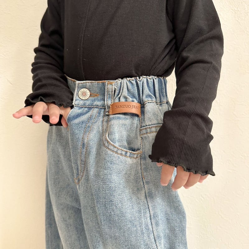 再入荷【即納】vintage denim pants | heure ( ウール ) 海外子供...
