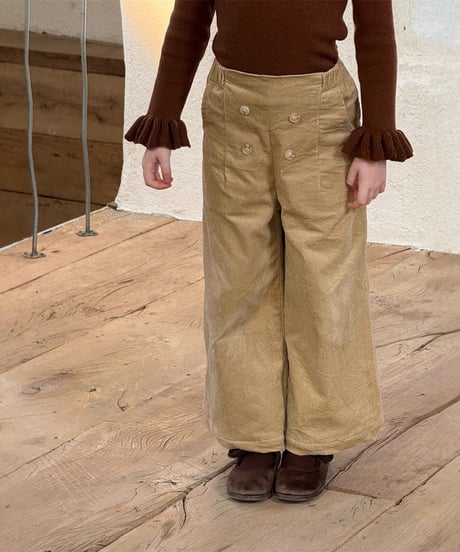 【即納】 button corduroy pants