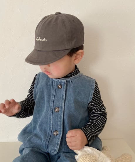 【 即納】denim jump suit