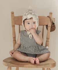 【即納】  bebe gingham check set up