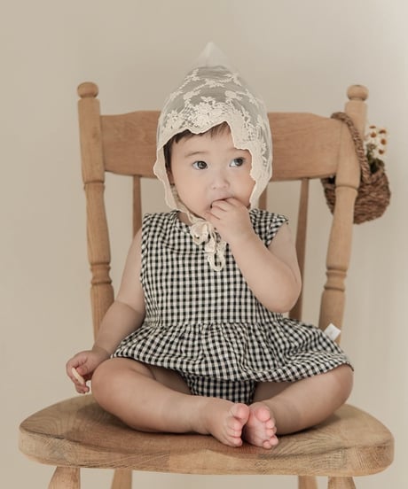【即納】  bebe gingham check set up
