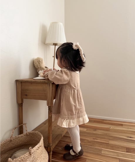 【即納】milky frill onepiece