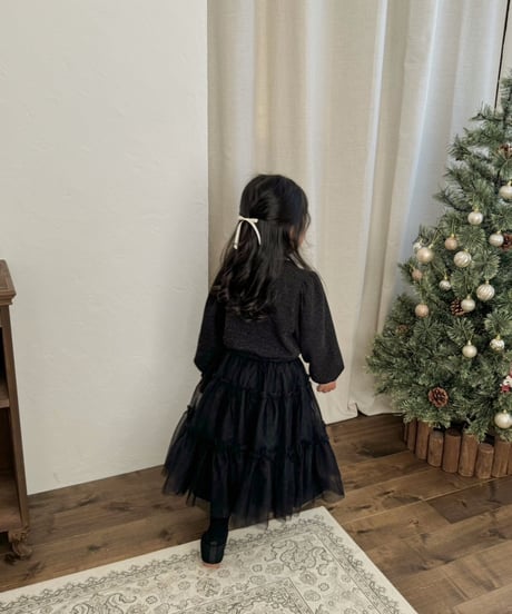 再入荷【即納】tulle skirt  / black