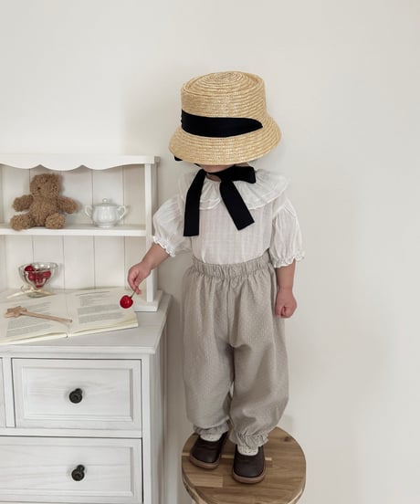 【即納】 duel collar blouse