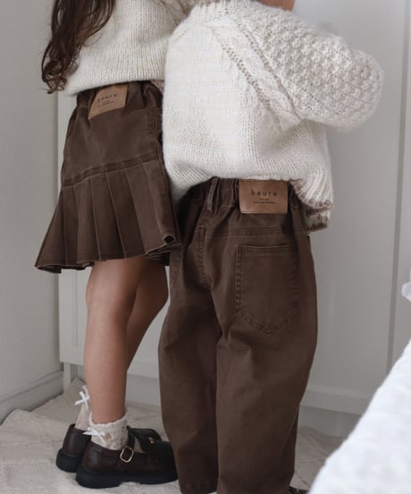 【即納】 roast chocolate denim pants