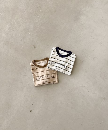 【即納】 vintage border tee