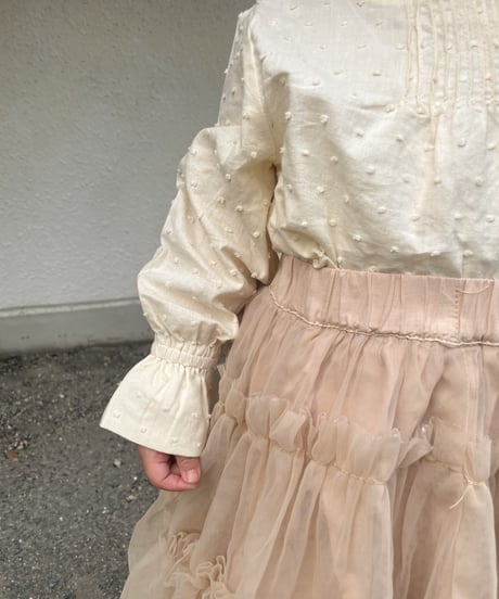 再入荷【即納】tulle skirt / beige