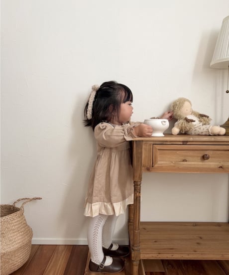 【即納】milky frill onepiece