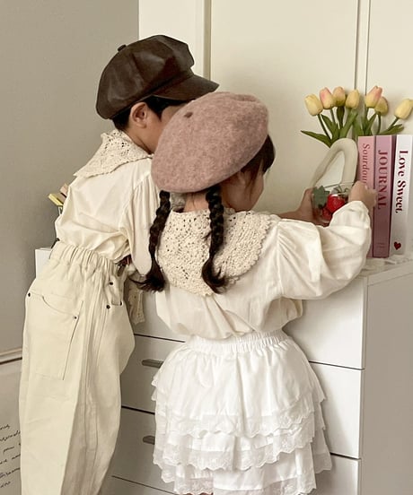 white friill skirt