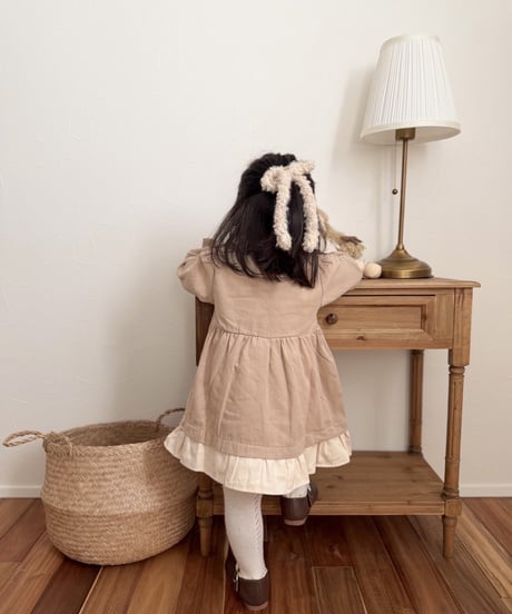 【即納】milky frill onepiece