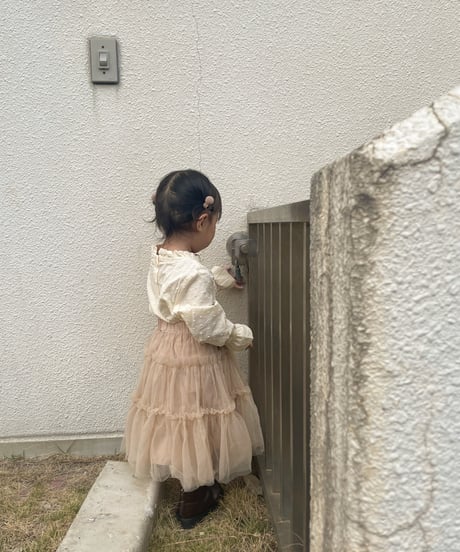 再入荷【即納】tulle skirt / beige