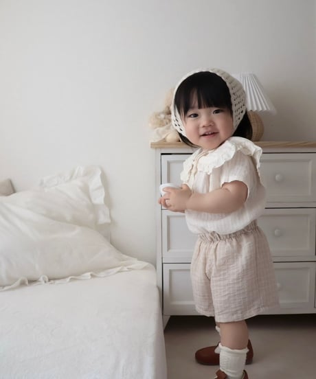 【即納】 moel collar blouse