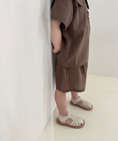 【即納】linen short pants