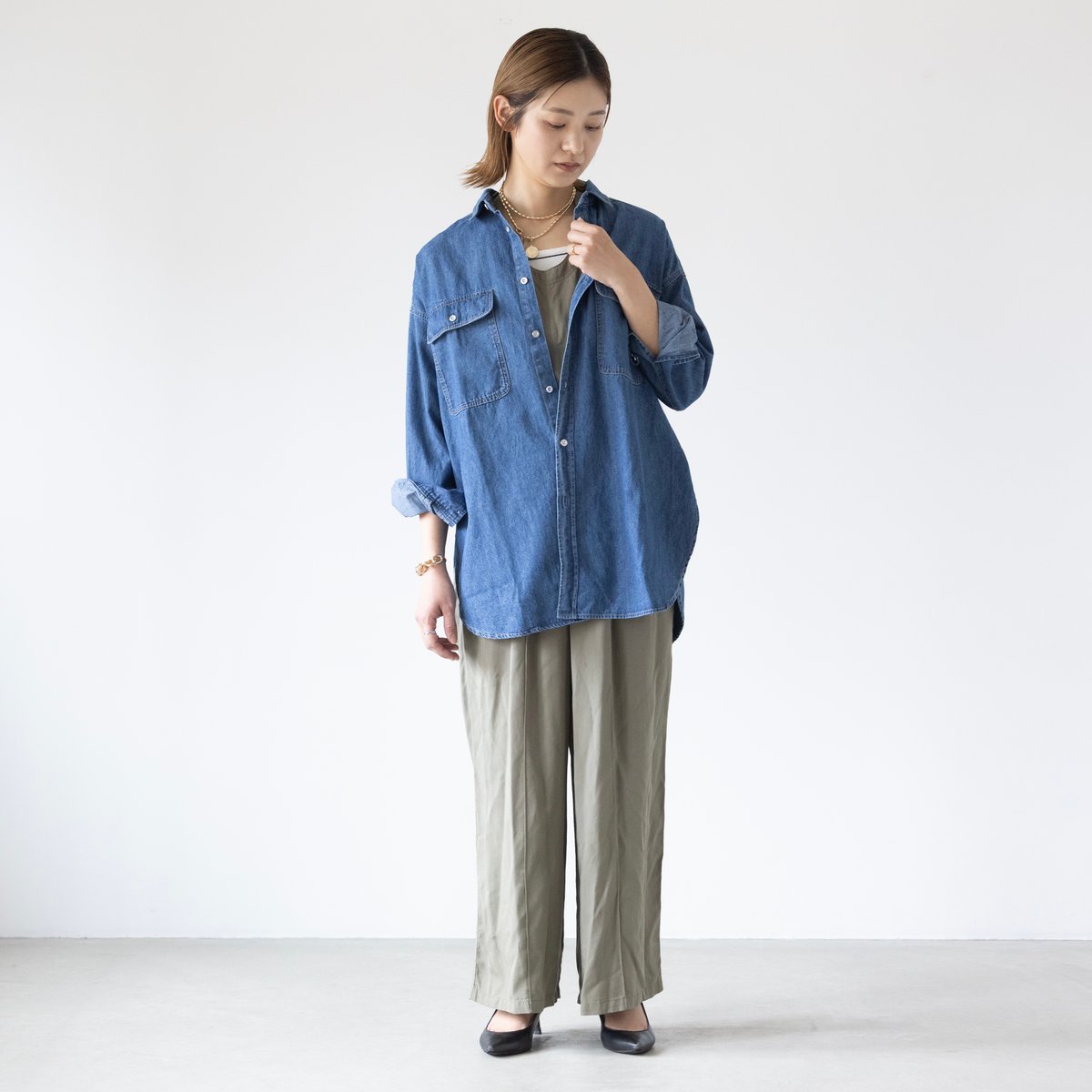 TASIKENT ORIGINAL】STANDARD denim shirt | TASIK