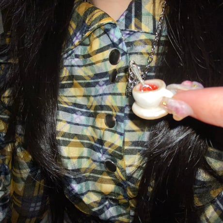 blood teacup necklace