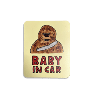 BABY IN CAR magnet
