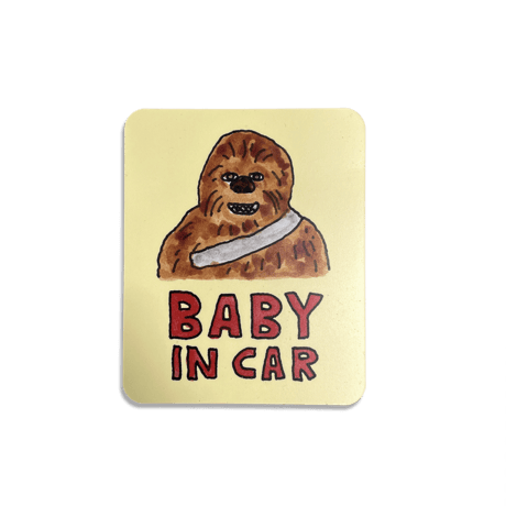 BABY IN CAR magnet