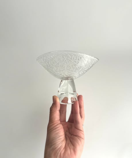 Creamer/Bowl｜クリーマー｜シュガーボウル｜Riihimäen Lasi｜フィンランド