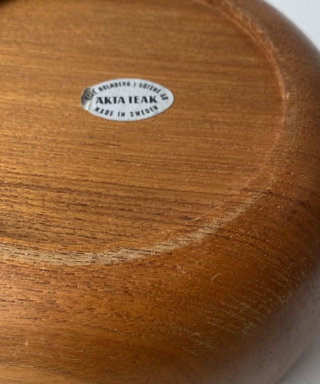 Bowl｜AKTA  TEAK｜チーク材｜ウッドボウル｜北欧ヴィンテージ｜スウェーデン