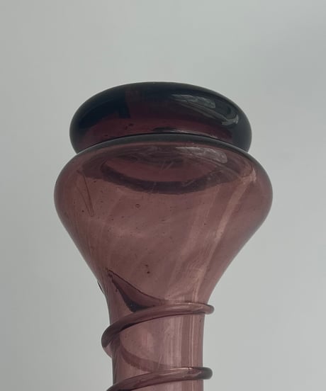 Vase｜フリル｜パープル｜アートガラス