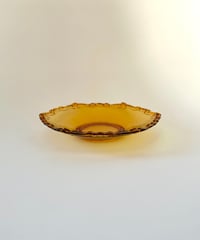 Dish｜アンバー｜琥珀色｜ガラスの皿