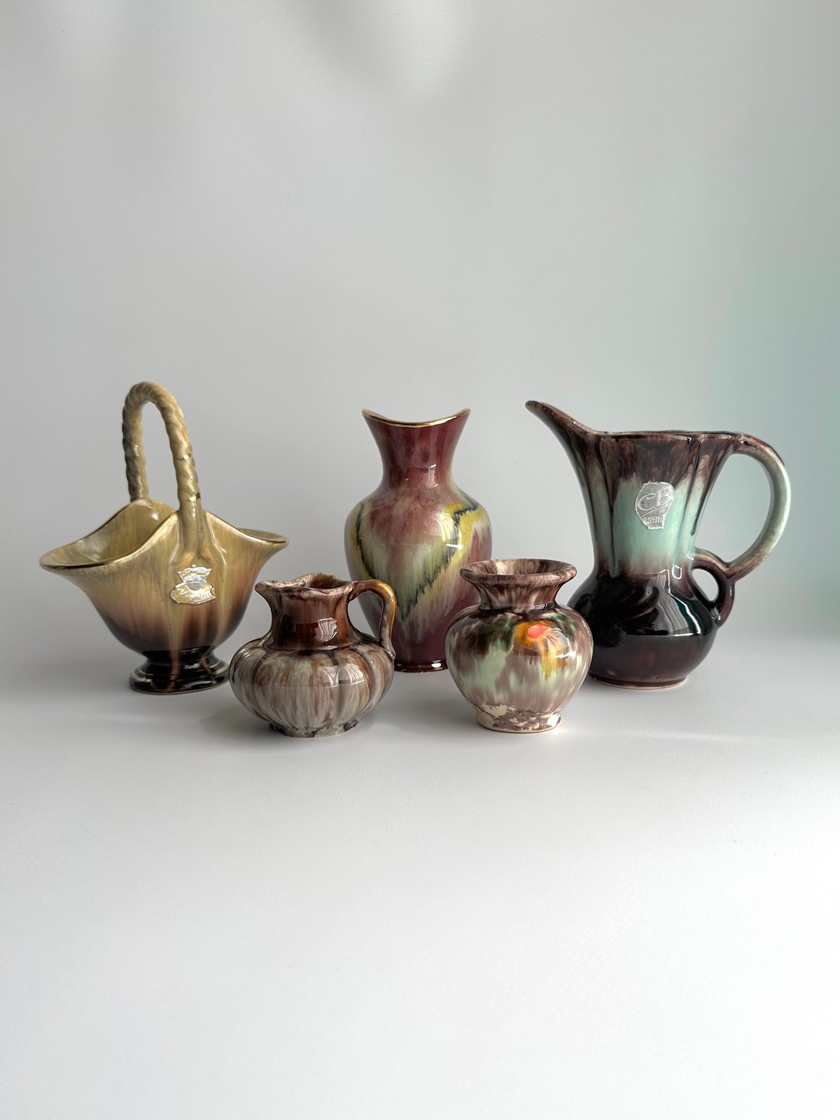 Vase｜Bay Keramik｜ドイツ|｜basket | roi｜北欧ヴィンテージ雑貨