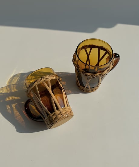 Mug｜マグカップ｜アンバー｜ラタン｜フランス