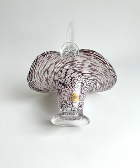 Basket｜ガラスのbasket｜花器｜ Gränna Glass｜スウェーデン
