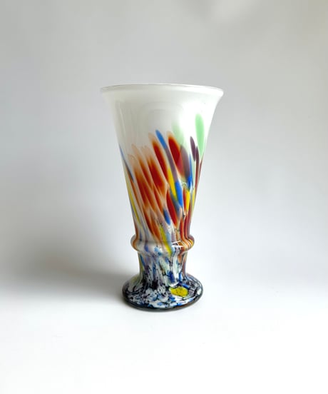 Vase｜アートガラス｜花瓶｜カラフル｜Hans Jürgen Richartz｜ドイツ