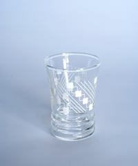 Glass｜ショットグラス｜幾何学模様｜フランス