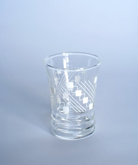 Glass｜ショットグラス｜幾何学模様｜フランス