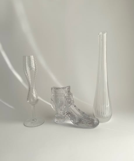 Vase｜Skruf Glasbruk｜スクルーフ｜ガラスの花瓶｜スウェーデン