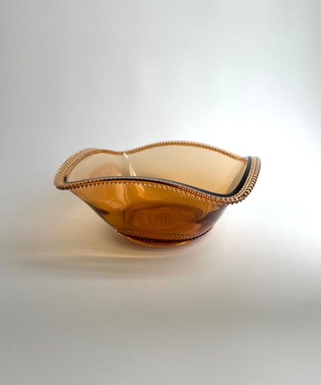 Bowl｜ガラスボウル｜アンバーガラス｜フルーツボウル