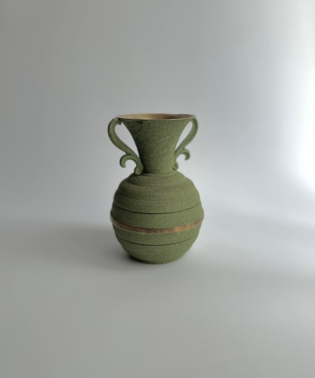 Vase｜緑の花瓶｜フラワーベース｜メタル｜北欧