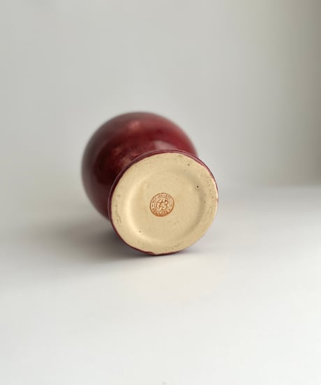 Vase｜赤い花瓶｜HoganasKeramik｜陶器｜北欧ヴィンテージ
